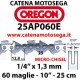 CATENA PER MOTOSEGHE 1/4 60 MAGLIE